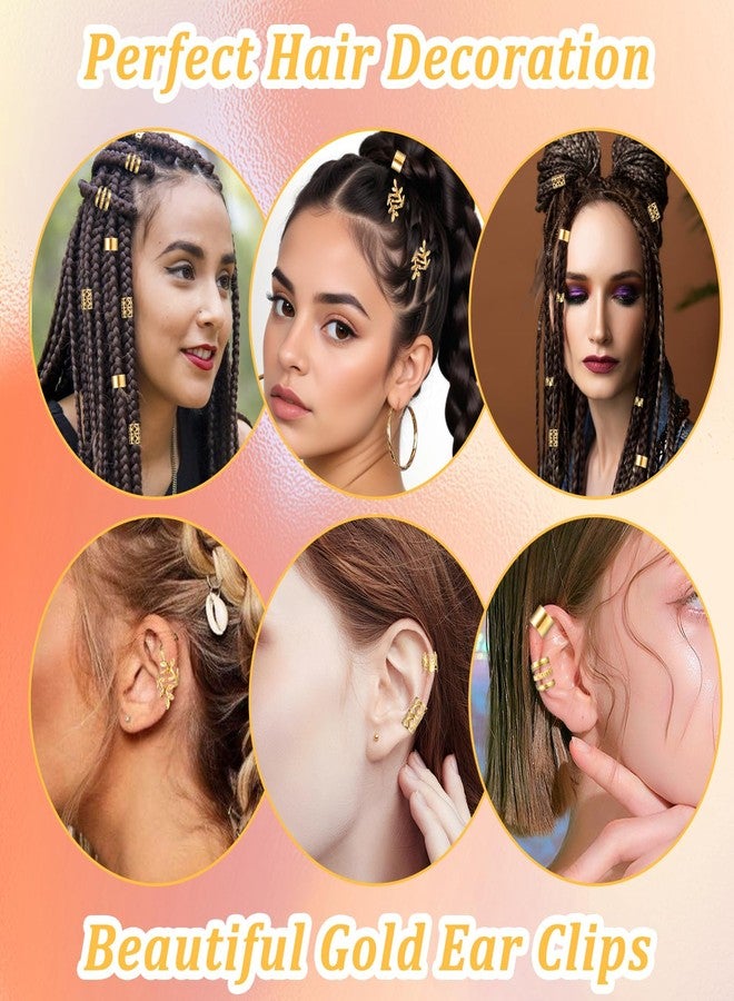 Tyqour 48pcs Hair Jewelry For Braids Accessories Metal Hair Cuffs Adjustable Hair Clips For Braids Hair Rings Hair Jewels Loc Accessories For Black Women Men Dreadlock Accessories - Image 2